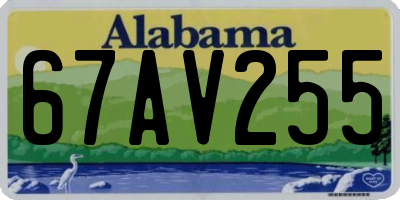 AL license plate 67AV255
