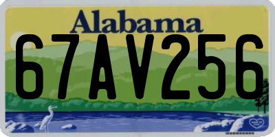 AL license plate 67AV256