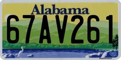 AL license plate 67AV261