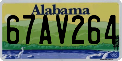 AL license plate 67AV264