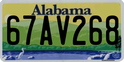 AL license plate 67AV268