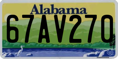 AL license plate 67AV270