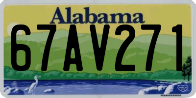 AL license plate 67AV271