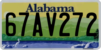 AL license plate 67AV272