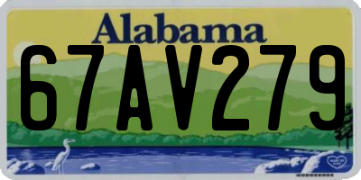 AL license plate 67AV279