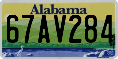 AL license plate 67AV284