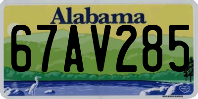 AL license plate 67AV285