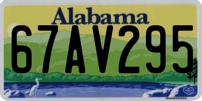 AL license plate 67AV295