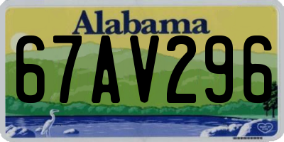 AL license plate 67AV296
