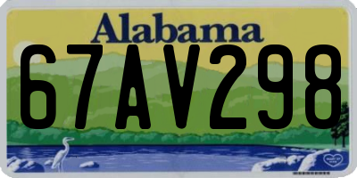 AL license plate 67AV298