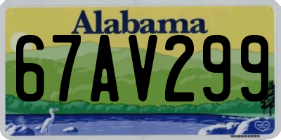 AL license plate 67AV299