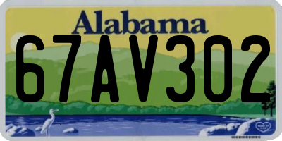 AL license plate 67AV302