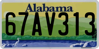AL license plate 67AV313