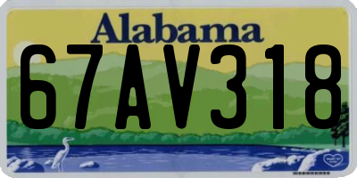 AL license plate 67AV318