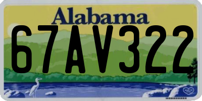 AL license plate 67AV322