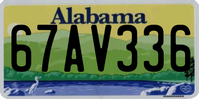 AL license plate 67AV336