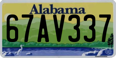 AL license plate 67AV337