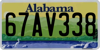 AL license plate 67AV338