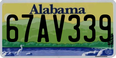 AL license plate 67AV339