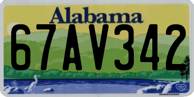 AL license plate 67AV342
