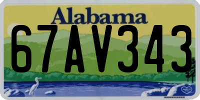 AL license plate 67AV343
