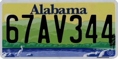 AL license plate 67AV344