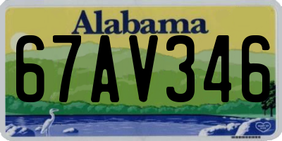 AL license plate 67AV346