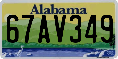 AL license plate 67AV349