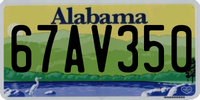 AL license plate 67AV350
