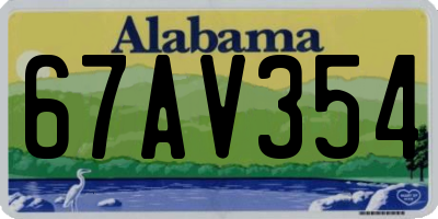 AL license plate 67AV354