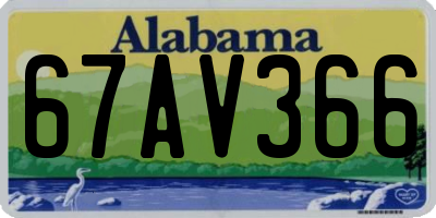 AL license plate 67AV366