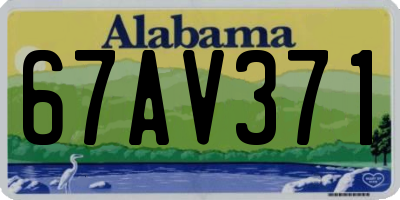 AL license plate 67AV371