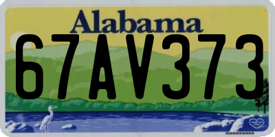 AL license plate 67AV373