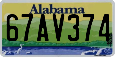AL license plate 67AV374