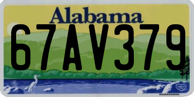 AL license plate 67AV379