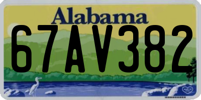 AL license plate 67AV382