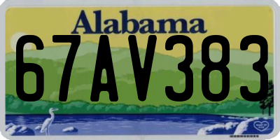 AL license plate 67AV383
