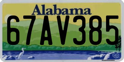 AL license plate 67AV385