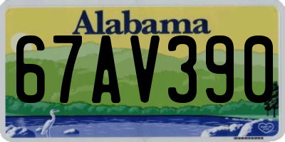 AL license plate 67AV390