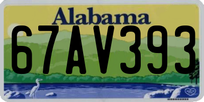 AL license plate 67AV393