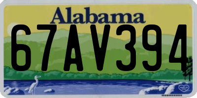 AL license plate 67AV394