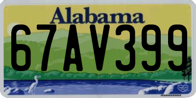AL license plate 67AV399