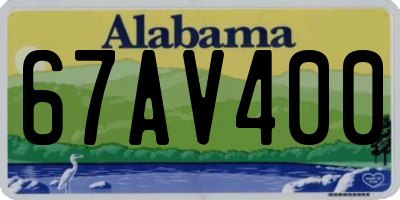 AL license plate 67AV400