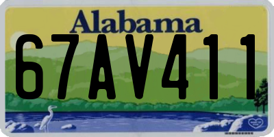 AL license plate 67AV411