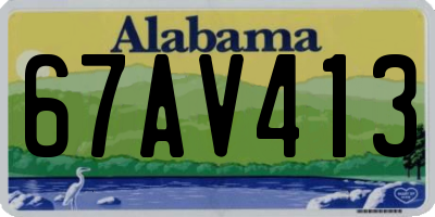 AL license plate 67AV413