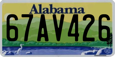 AL license plate 67AV426