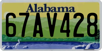 AL license plate 67AV428