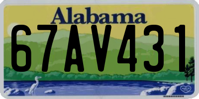 AL license plate 67AV431