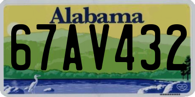 AL license plate 67AV432