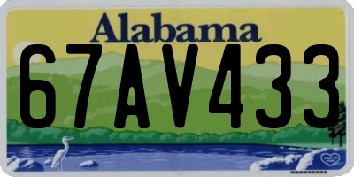 AL license plate 67AV433
